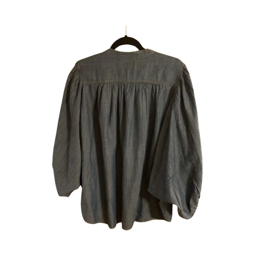Anthropologie Blue Blouse - Picture 9 of 9